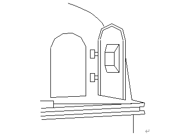 Open embarkation door