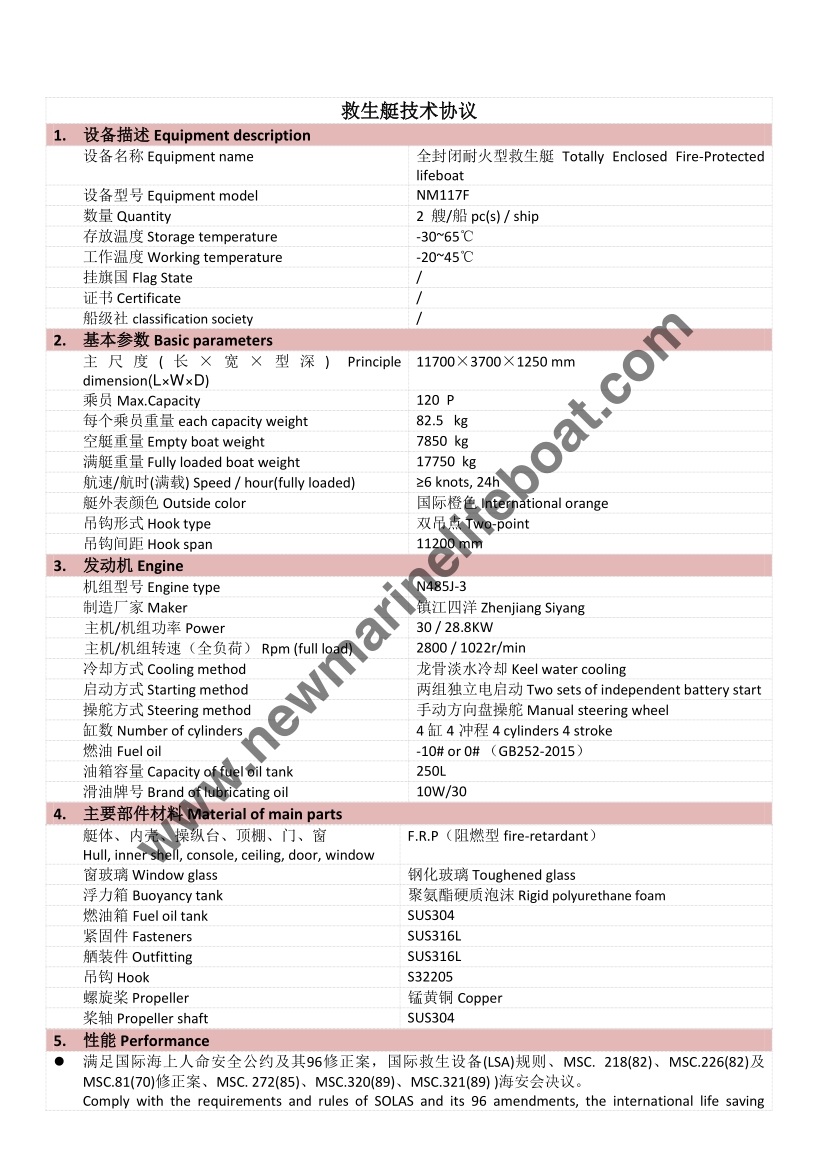 NM117F Totally Enclosed Lifeboat (2)