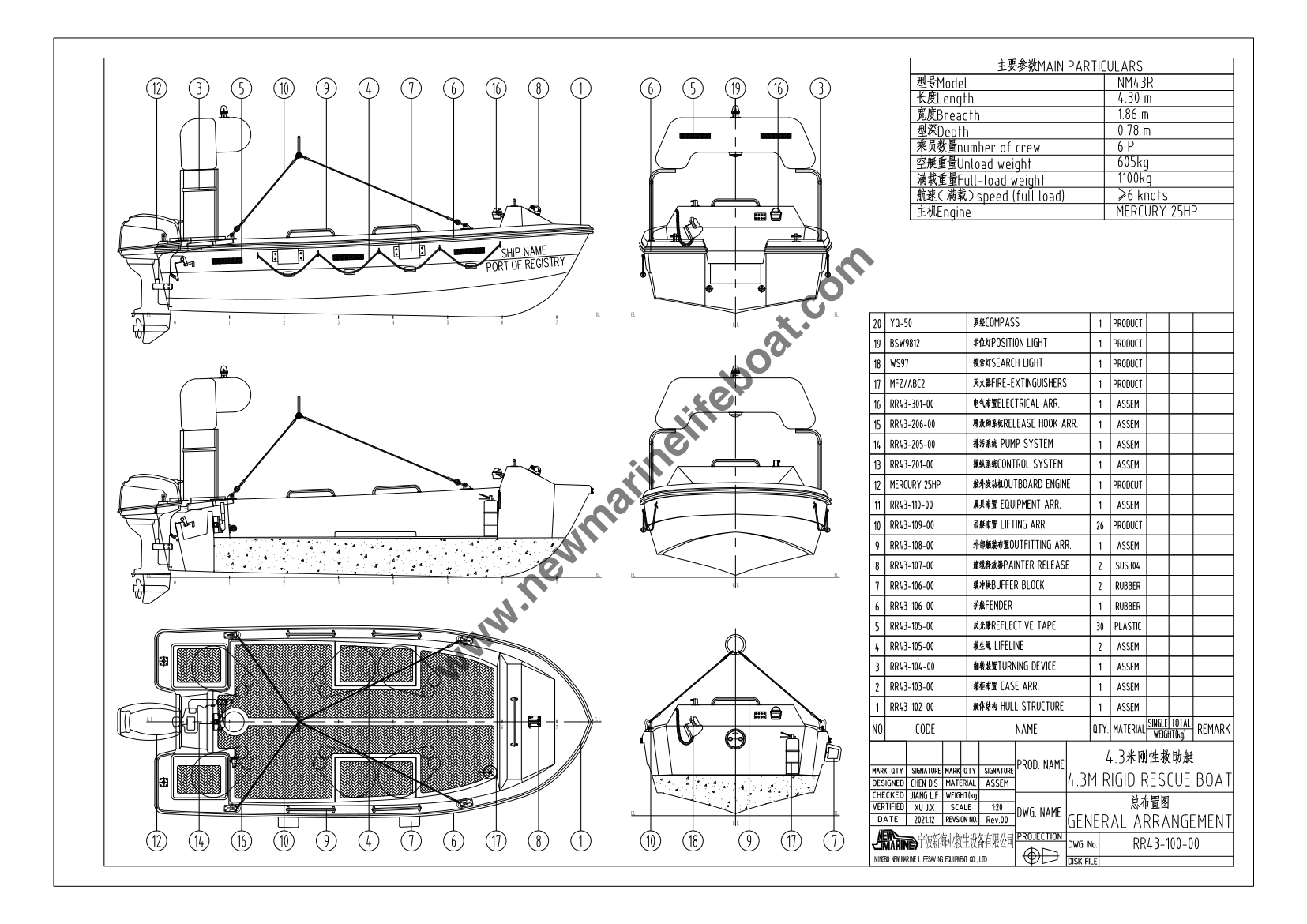 NM43R Resuce Boat-Model